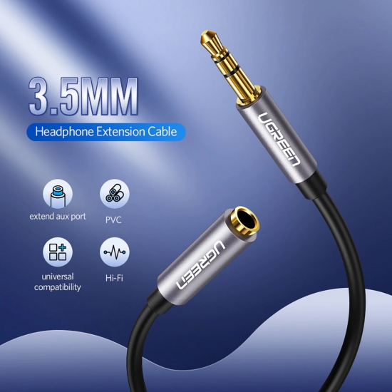Cáp Nối Dài Audio 3.5mm Cao Cấp UGREEN AV118 | Không hỗ trợ Mic