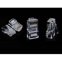 Đầu bấm mạng RJ45 Cat5e cao cấp mạ vàng Ugreen 20331 (Túi 50 cái)