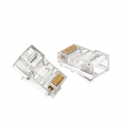Đầu bấm mạng RJ45 Cat5e cao cấp mạ vàng Ugreen 20329 (Túi 10 cái)
