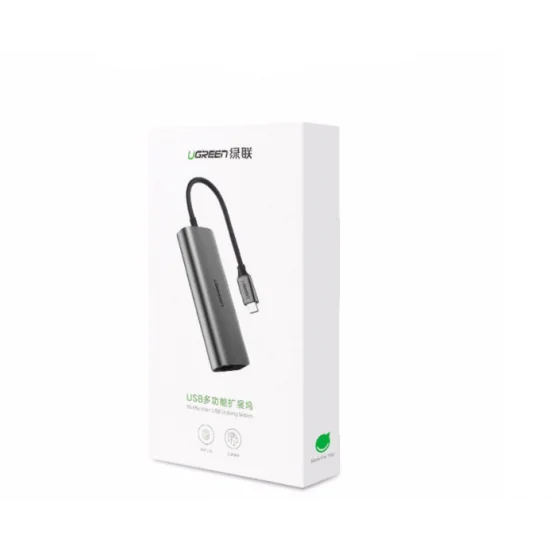 HUB USB-C to LAN 100/1000Mbps Kèm HUB 3 Cổng USB 3.0 Ugreen 60717 (Hỗ trợ USB-C sạc ngược) HUB USB-C to LAN 100/1000Mbps Kèm HUB 3 Cổng USB 3.0 Ugreen 60717 (Hỗ trợ USB-C sạc ngược)