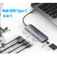 HUB USB-C to HDMI kèm Hub 2x USB 3.0 + SD/TF Cao Cấp Ugreen 70411 ( Hổ trợ sạc ngược USB -C )