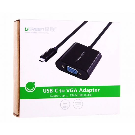 Bộ Chuyển USB Type-C Ra VGA Cao Cấp UGREEN CM140