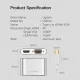 Cáp chuyển USB Type C ra VGA và HDMI 4k Ugreen CM162 Cáp chuyển USB Type C ra VGA và HDMI 4k Ugreen CM162