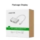 Cáp chuyển USB Type C ra VGA và HDMI 4k Ugreen CM162 Cáp chuyển USB Type C ra VGA và HDMI 4k Ugreen CM162