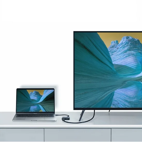 Cáp chuyển USB Type C ra VGA và HDMI 4k Ugreen CM162 Cáp chuyển USB Type C ra VGA và HDMI 4k Ugreen CM162
