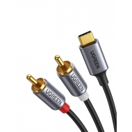 Cáp USB Type-C Sang Cổng Âm Thanh 2RCA Ugreen 20193, dài 1.5m