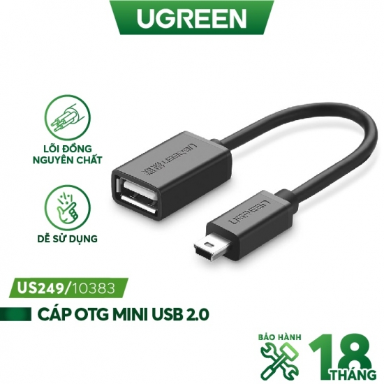 Cáp OTG Mini USB sang USB 2.0 Ugreen ( 10383 )