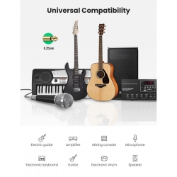 Cáp Audio 6,35mm Mono Jack Mạ Vàng Ugreen ( 10639 )