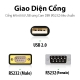Cáp chuyển đổi USB to Com 1M Ugreen (20206 )