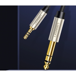 Cáp Audio 3.5mm sang 6.5mm, Bọc Dù, Dài 1.5M - UGREEN ( 40803 )