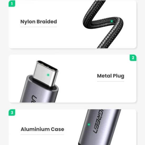 Cáp chuyển USB C to HDMI Ugreen (50766) Cáp chuyển USB C to HDMI Ugreen (50766)