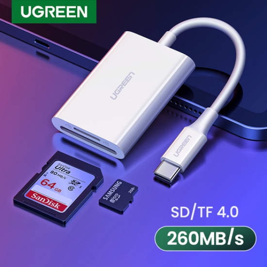 Đầu đọc thẻ SD/TF 4.0 USB Type-C Ugreen ( 60724 ) 