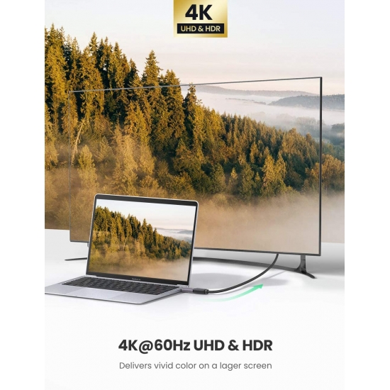 Đầu chuyển USB Type C sang HDMI 4k@60Hz Ugreen (70450)