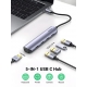 Bộ chuyển USB-C to HDMI kèm Hub 4 USB 3.0 Ugreen 20197