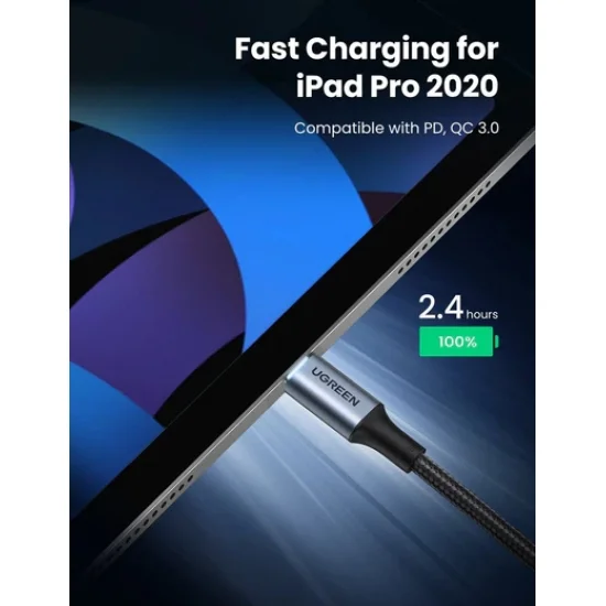 Cáp USB Type C sạc 100W 5A QC3.0 Ugreen Cáp USB Type C sạc 100W 5A QC3.0 Ugreen