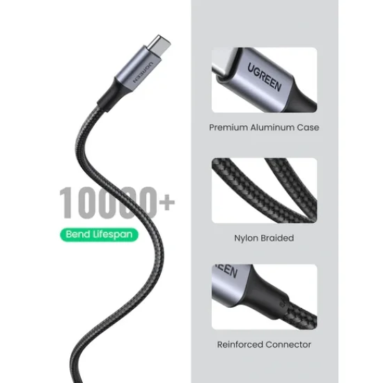 Cáp USB Type C sạc 100W 5A QC3.0 Ugreen Cáp USB Type C sạc 100W 5A QC3.0 Ugreen