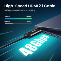 Cáp HDMI 2.1 Sợi Quang Ugreen Hỗ Trợ 8K@60Hz HDR,EARC Cao Cấp Cáp HDMI 2.1 Sợi Quang Ugreen Hỗ Trợ 8K@60Hz HDR,EARC Cao Cấp