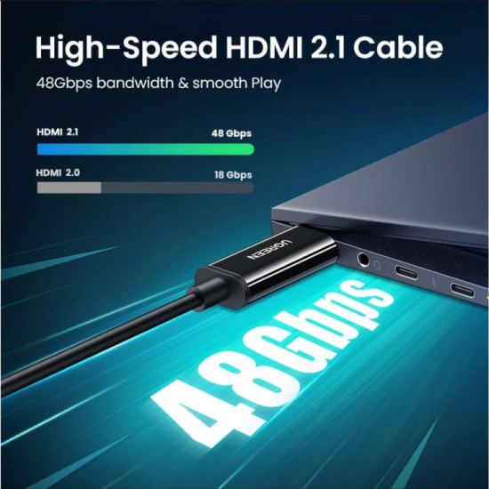 Cáp HDMI 2.1 Sợi Quang Ugreen Hỗ Trợ 8K@60Hz HDR,EARC Cao Cấp