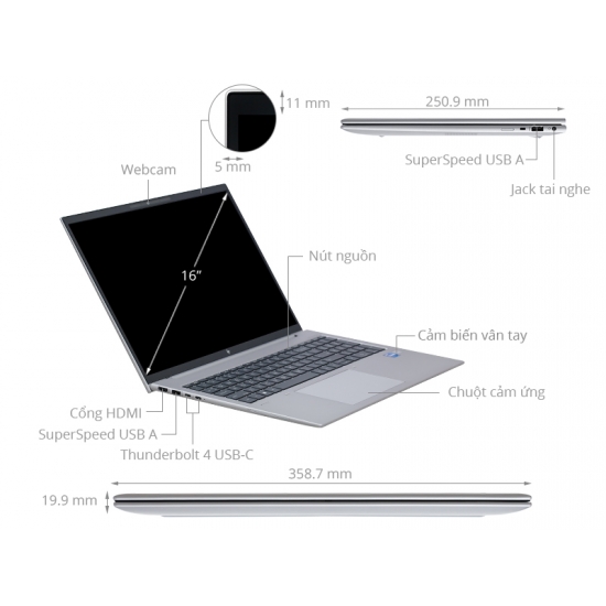 Laptop HP ZBook Firefly 16 G10 i7 1355U (740J1AV)