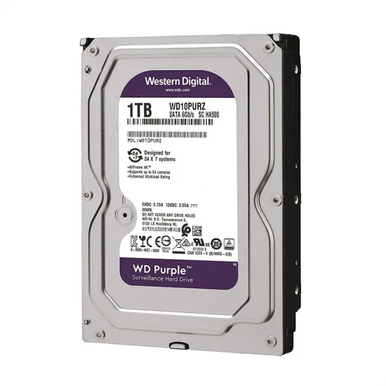 Ổ cứng HDD Western Digital Purple 1TB 3.5" SATA 3 - WD10PURZ