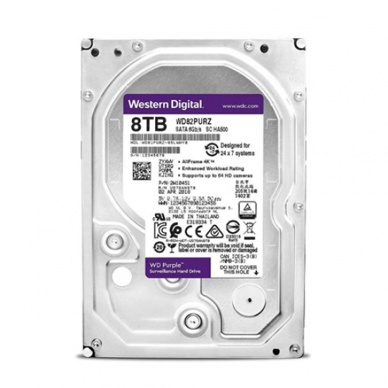 Ổ cứng HDD Western Digital Purple 8TB 3.5" SATA 3 - WD82PURZ