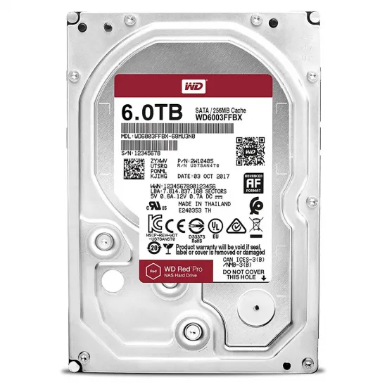 Ổ Cứng HDD Western Digital Red Pro 6TB 3.5" Sata3 (WD6003FFBX)