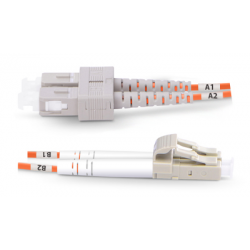 Dây nhảy quang Fiber patch cord Multi-mode, OM2, duplex, LC/SC, 3m (P/N: 2104-15001)