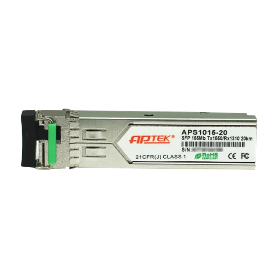 Bộ thu tín hiệu SFP 155Mbps, 1 core, Single-Mode APTEK APS1015-20 Bộ thu tín hiệu SFP 155Mbps, 1 core, Single-Mode APTEK APS1015-20