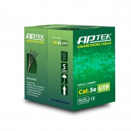 Cáp mạng APTEK CAT5e UTP Copper 24AWG, vở nhựa PVC (530-1101-2)