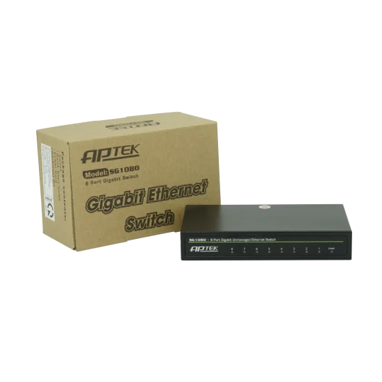 Switch APTEK SG1080 8 port Gigabit Switch APTEK SG1080 8 port Gigabit
