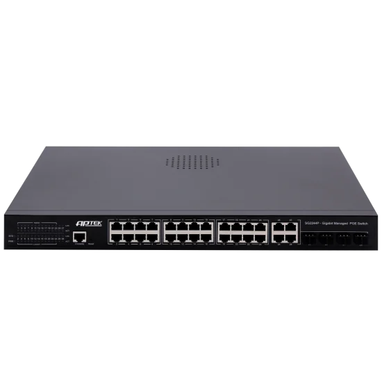 Switch APTEK SG2244P 24 Port PoE L2 Managed Gigabit Switch Switch APTEK SG2244P 24 Port PoE L2 Managed Gigabit Switch