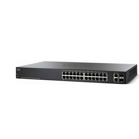 Switch Cisco SF220-24-K9 24-port 10/100 Mbps + 2-port combo mini-GBIT Smart Switch