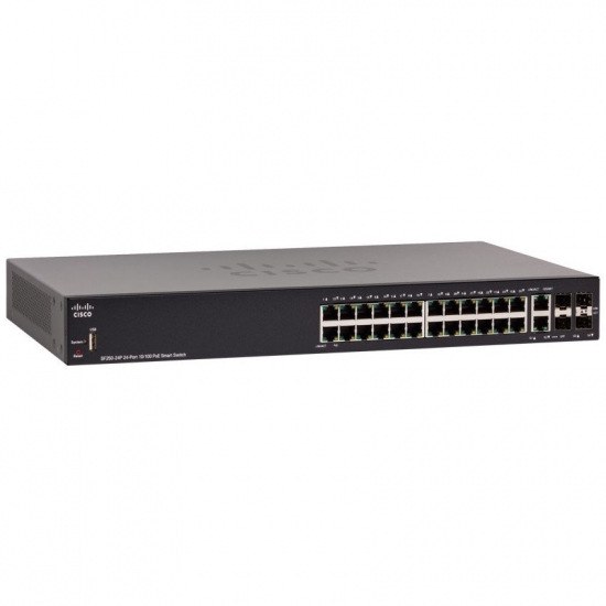 Switch Cisco SF250-24-K9 24 10/100 ports + 2 Gigabit copper/SFP combo + 2 SFP ports