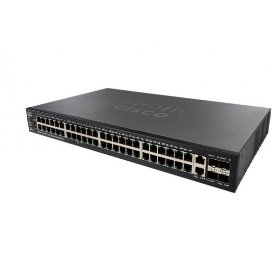 Switch Cisco SF550X-48-K9 48-port 10/100 Mbps + 4-Port 10 Gigabit Stackable Managed Switches