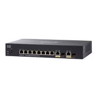 Switch Cisco SG350-10P-K9 8-port Gigabit PoE+ (support 60W PoE Port) with 62W power budget