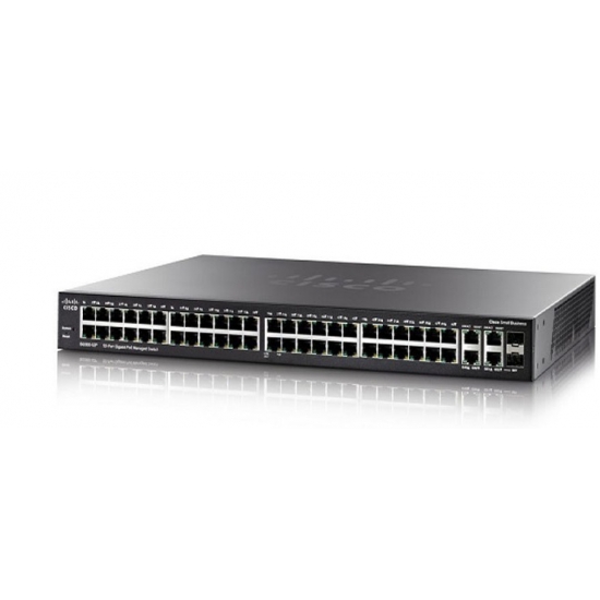 Switch Cisco  SG350-52MP-K9 48-port PoE+  2x Gigabit copper/SFP combo + 2x SFP ports Managed Switch