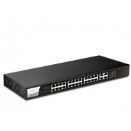 DrayTek VigorSwitch P1280 24-Port Gigabit Web Smart PoE Switch 