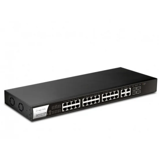 DrayTek VigorSwitch P1280 24-Port Gigabit Web Smart PoE Switch DrayTek VigorSwitch P1280 24-Port Gigabit Web Smart PoE Switch