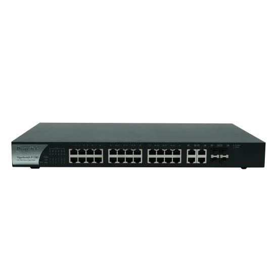 DrayTek VigorSwitch P1280 24-Port Gigabit Web Smart PoE Switch DrayTek VigorSwitch P1280 24-Port Gigabit Web Smart PoE Switch