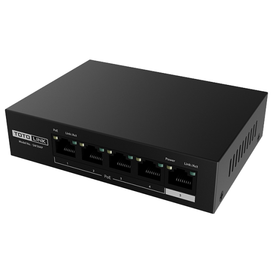 SW504P - Switch TOTOLINK PoE 5-Port 10/100Mbps
