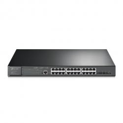 JetStream 24-Port Gigabit và 4-Port 10GE SFP + L2 + Managed Switch với 24-Port PoE + TPLINK TL-SG3428XMP