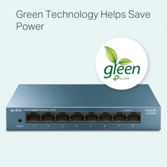 LiteWave Unmanaged Switch 8 Cổng 10/100/1000Mbps TPLINK LS108G LiteWave Unmanaged Switch 8 Cổng 10/100/1000Mbps TPLINK LS108G