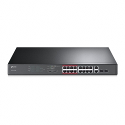 Switch PoE 16 Cổng 10/100Mbps + 2 cổng Gigabit TPLINK TL-SL1218MP