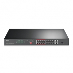 Switch Rackmount 16 cổng 10/100 Mbps + 2 cổng Gigabit với 16 cổng PoE + TPLINK TL-SL1218P