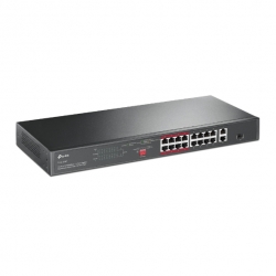 Switch Rackmount 16 cổng 10/100 Mbps + 2 cổng Gigabit với 16 cổng PoE + TPLINK TL-SL1218P