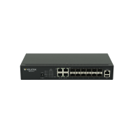 Switch VOLKTEK MEN-6412 12 Port SFP Gigabit Full L2 Managed FTTH Fiber Switch