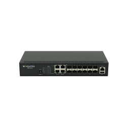 Switch VOLKTEK MEN-6412 12 Port SFP Gigabit Full L2 Managed FTTH Fiber Switch
