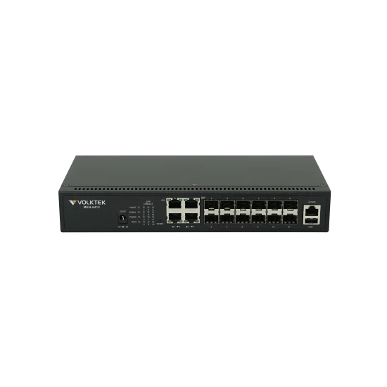 Switch VOLKTEK MEN-6412 12 Port SFP Gigabit Full L2 Managed FTTH Fiber Switch Switch VOLKTEK MEN-6412 12 Port SFP Gigabit Full L2 Managed FTTH Fiber Switch