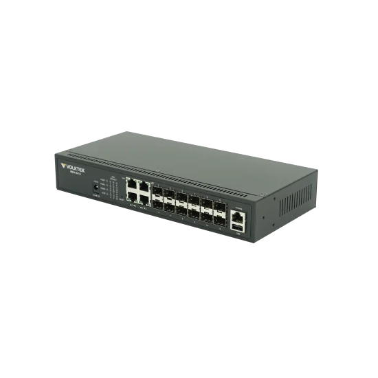 Switch VOLKTEK MEN-6412 12 Port SFP Gigabit Full L2 Managed FTTH Fiber Switch Switch VOLKTEK MEN-6412 12 Port SFP Gigabit Full L2 Managed FTTH Fiber Switch
