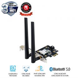 ASUS PCI-E AX3000 WiFi 6 (802.11ax) băng tần kép (AX3000) ASUS PCI-E AX3000 WiFi 6 (802.11ax) băng tần kép (AX3000)